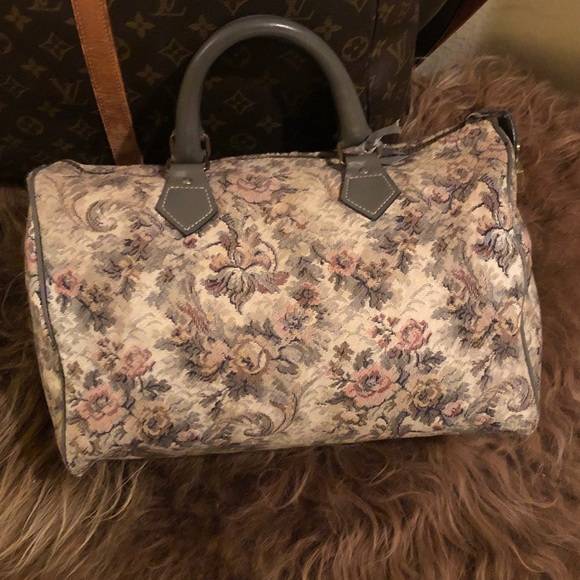 French Company Handbags - French Company tapestry speedy bag vintage